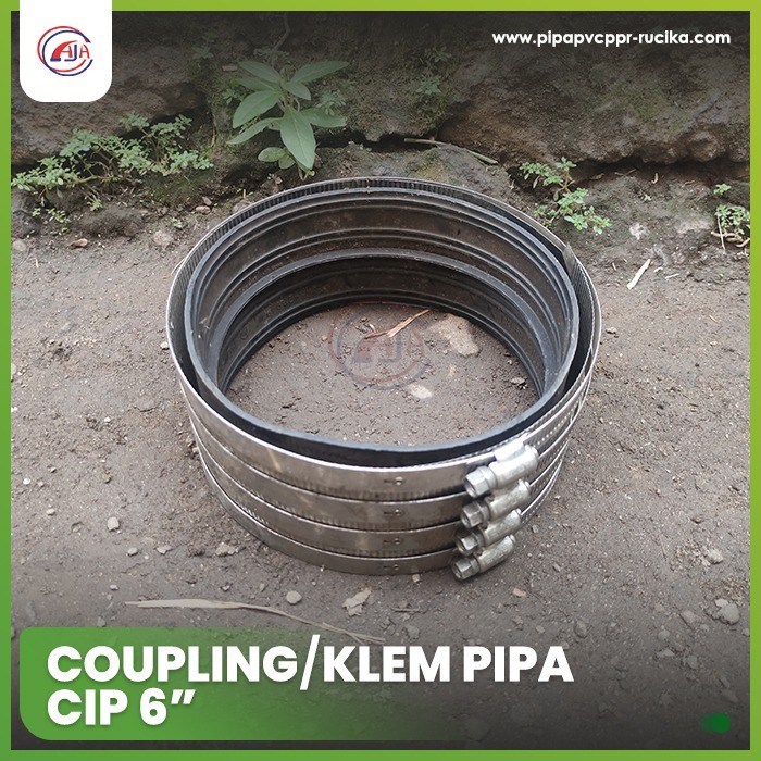 COUPLING/KLEM PIPA CIP (CAST IRON) 6 INCH