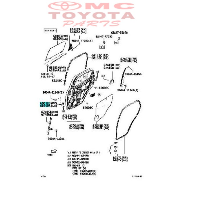 Stopper Check Door Pintu Belakang Kanan Kiri Rush Terios Kode 064