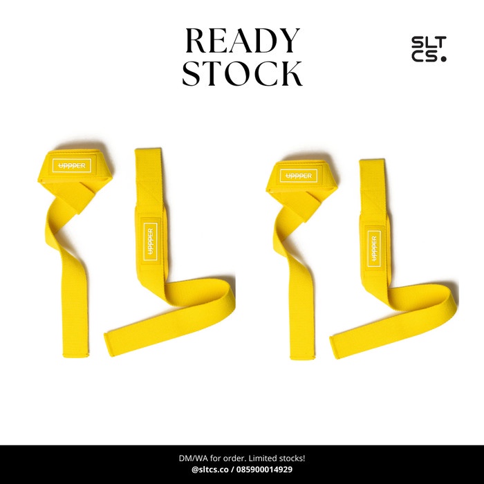Uppper Lifting Straps - Strap Gym - Yellow - Lifting strap