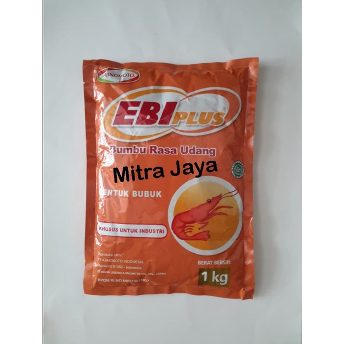 

Sale Terbatas Ajinomoto Ebiplus / Ebiplus Udang / Bumbu Ekstrak Udang 1 Kg Aman