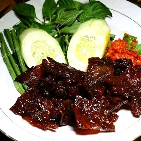 

Dendeng Daging Rusa Merauke Papua Asli siap saji Manis pedas 500 gr
