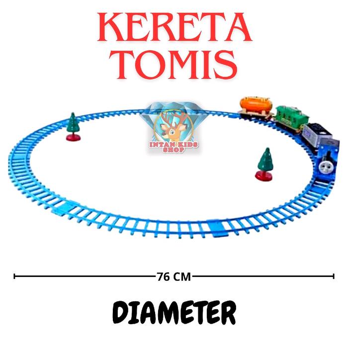 Playful Minds - Mainan Anak Kereta Api Thomas Asap Suara Lampu B/O Tomis & Big Family Pr-17290