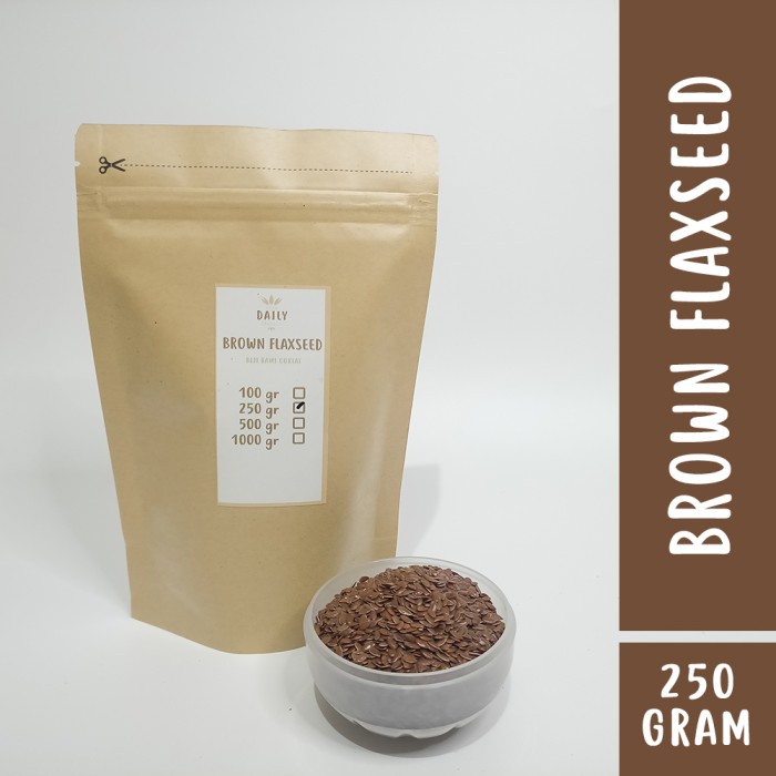 

Brown Flaxseed 250 gr / Biji Rami Sumber OMEGA 3