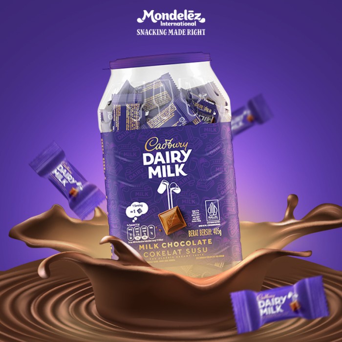 

Cadbury Dairy Milk Cokelat Neaps Jar Toples 405 gr