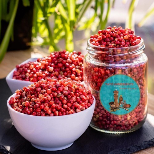 

Promo Terbatas Pink Peppercorn 50Gram / Dried Pink Peppercorn / Lada Merah Aman