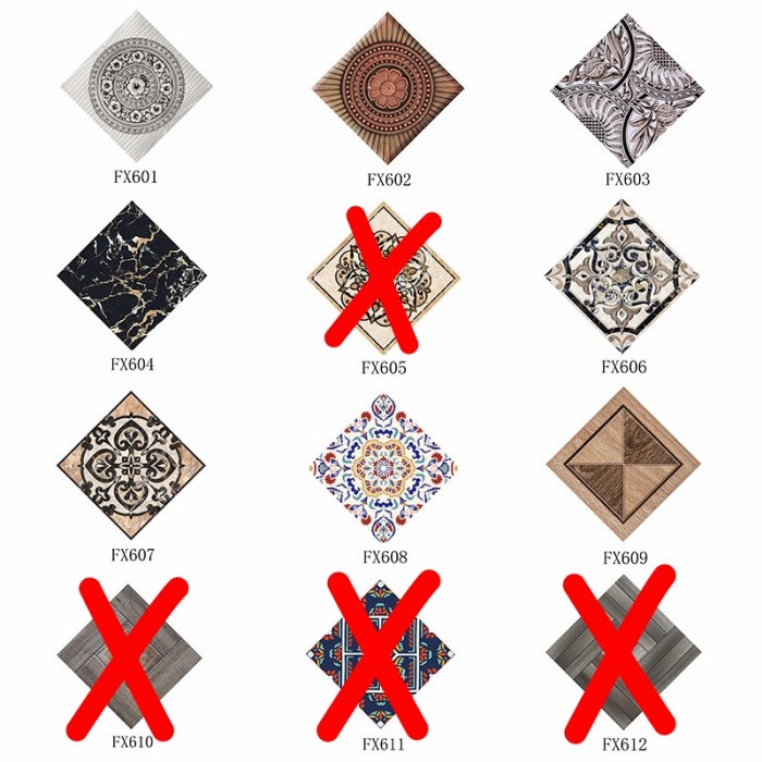 JTTOP" STIKER LANTAI STIKER KERAMIK DIAGONAL WALL STICKER STIKER DINDING