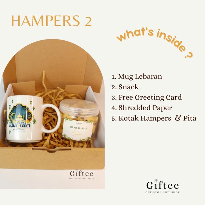 Terbaru Hampers Lebaran Takbir Mug Snack Lampu Hias Led Pouch Snacks Gelas Cangkir Premium Kado