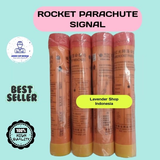 BARANG TERLARIS ROCKET PARACHUTE SIGNAL / RED FLARE ROCKET PARACHUTE SIGNAL / ROKET PARASUT SIGNAL