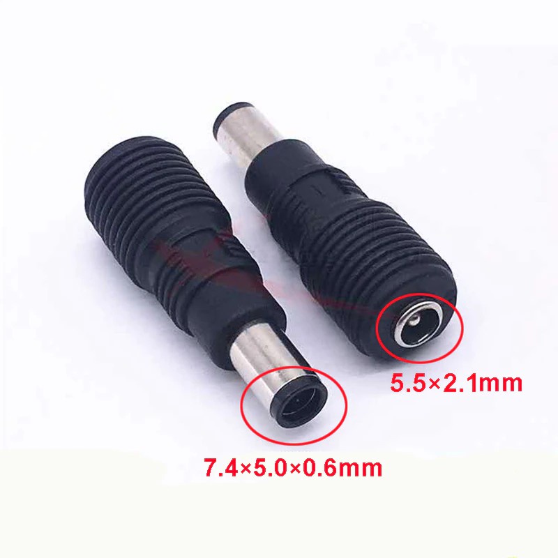 JACK PLUG COLOKAN CONVERTER SAMBUNGAN HP COMPAQ 5.5mm x 2.1mm TO 7.4mm x 5.0mm 7.4*5.0 7.4x5.0 JARUM
