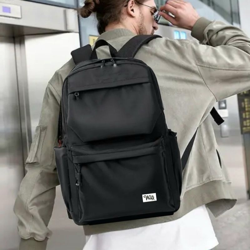 Tad Pria Ramsel Traveling Tas Sekolah Kuliah Cwok Remaja Rensel Backpack Tas Ransel Laptop Multifung