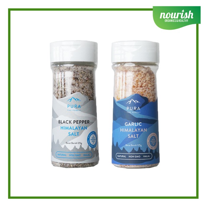 

Sale Terbatas Pura Himalayan Salt Non Gmo 125G Aman
