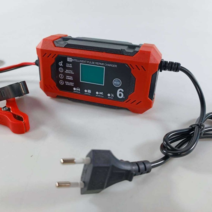 Paling Laris Charger Aki Mobil Motor Eafc Lcd Pulse Repair 12V 6A