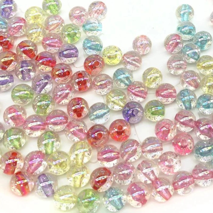 MANIK MOTE AKRILIK MANIK ICE RETAK MOTE KRISTAL KACA BAHAN KERAJINAN