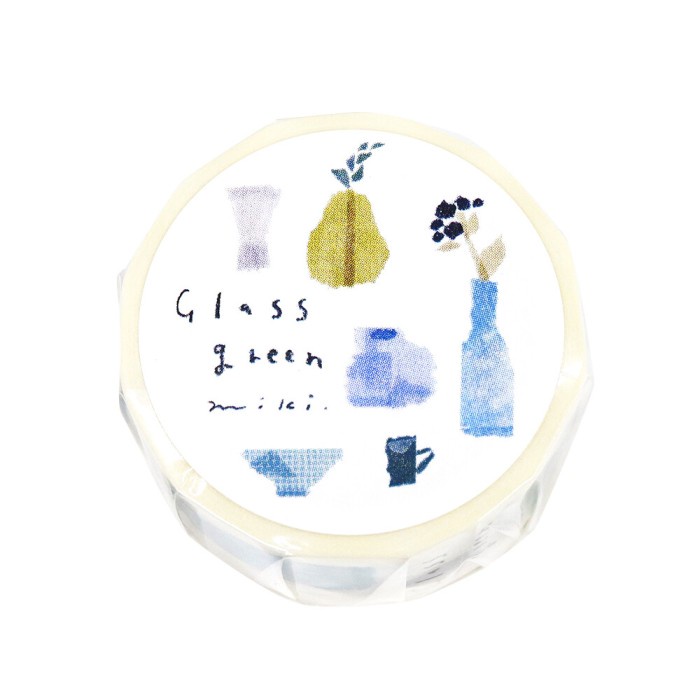 

Viral Miki Tamura Washi Tape - Glass Green Cod