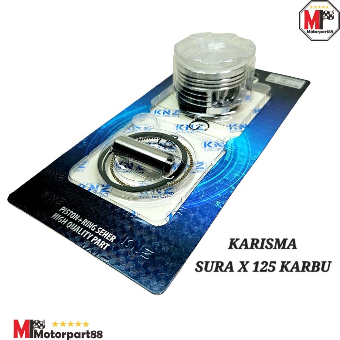 PISTON KIT + RING SEHER PAKET KARISMA SUPRA X 125 KARBU KIRANA KPH OS STD 25 50 75 100 125 150 175