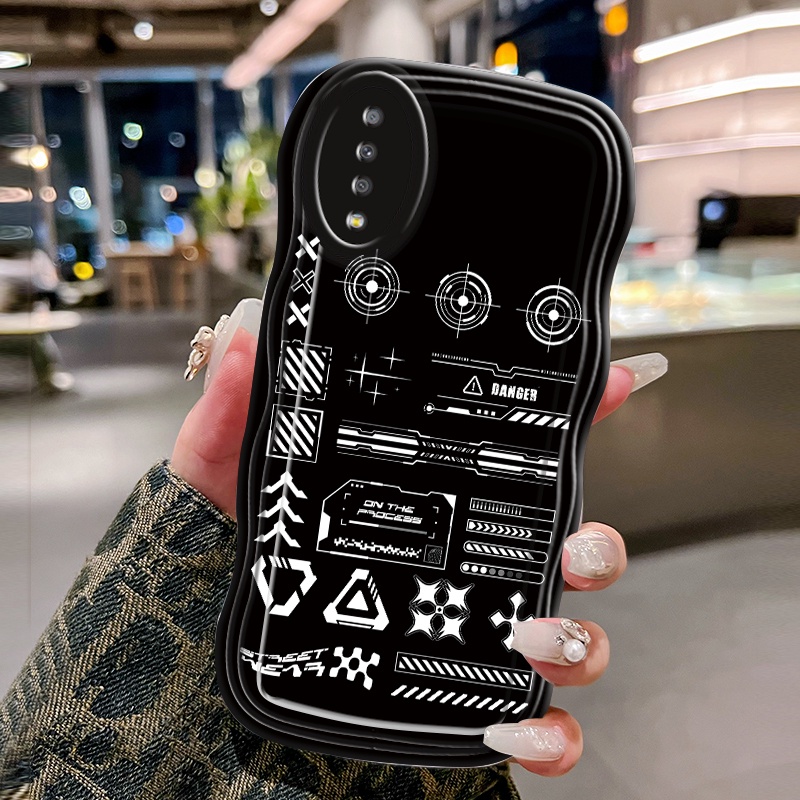 Casing Hp Untuk Samsung Galaxy A7 2018 Case Softcase Kesing Peralatan gaya hitam Cesing kasingg sili