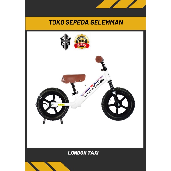 Sepeda anak balance bike london taxi