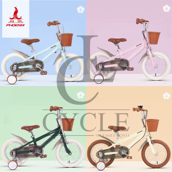 [READY] Sepeda Anak Roda Empat Phoenix Vintage - 14, 16 dan 18 Inch