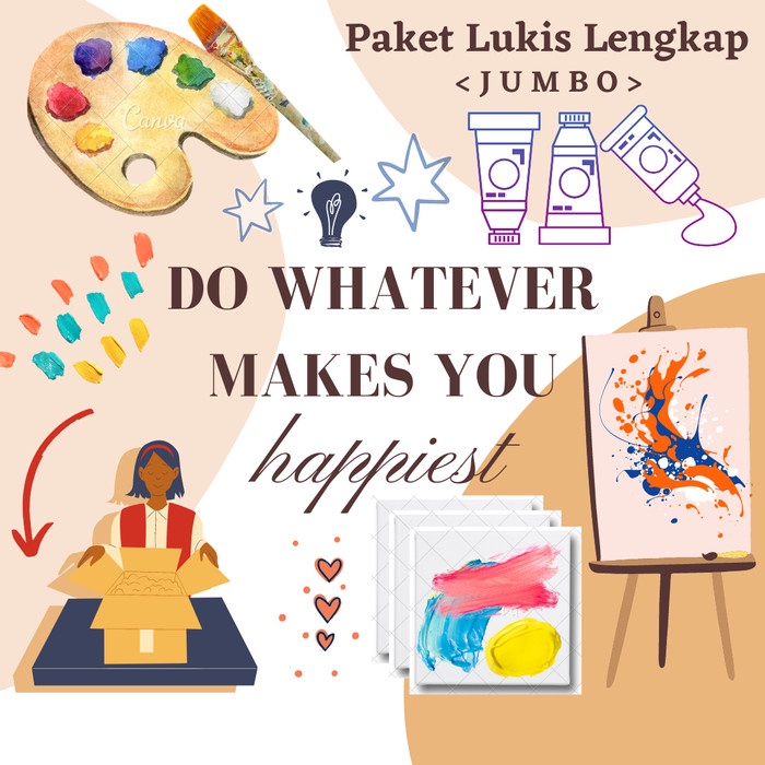 

MELAYANI FAKTUR PAJAK! [JUMBO] Paket Lukis Lengkap (Termasuk Easel)