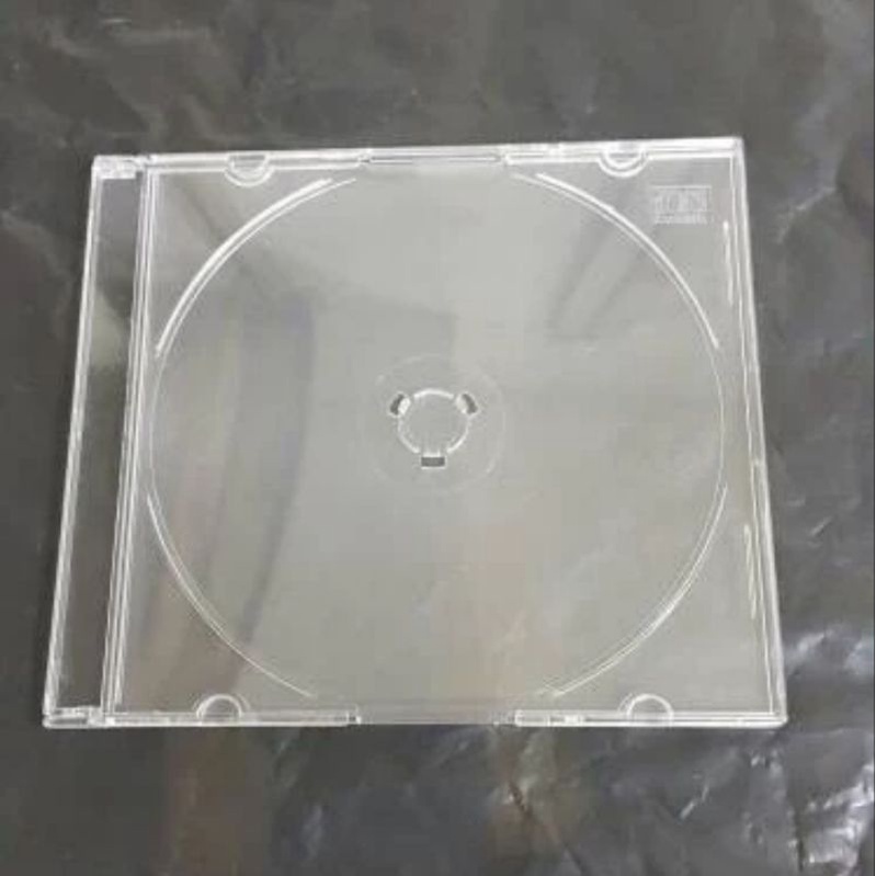 CD CASE MIKA SINGLE SLIM TRANSPARAN (ISI 10 PCS) -JuaraNyaProduct