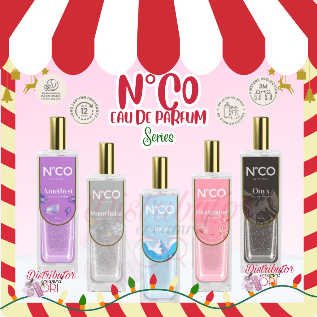 HANASUI NCO Eau De Perfume - Luxurious Fragrance Rose Parfum Eau De Perfume Wanita Wangi Tahan Lama