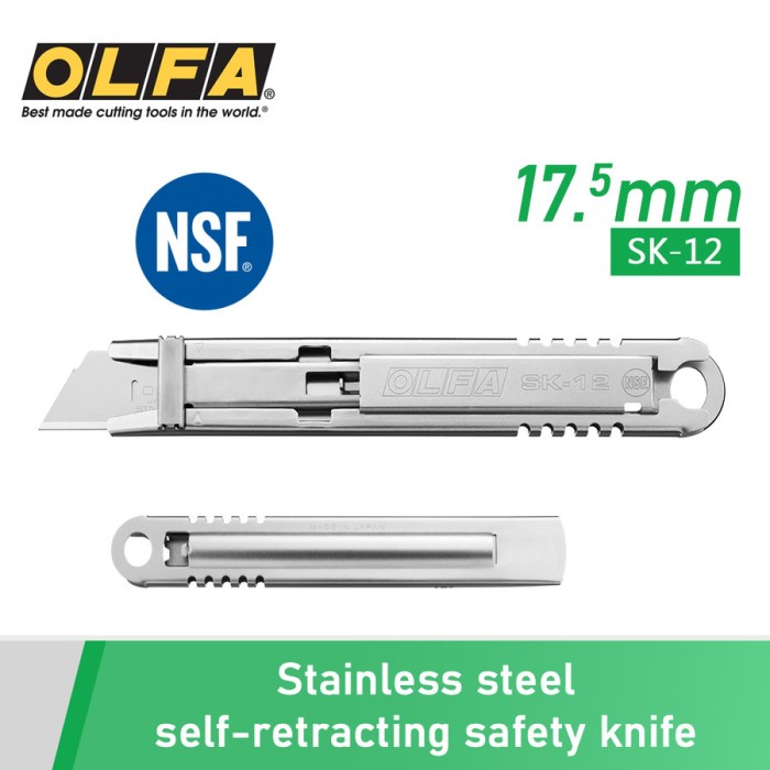 

HOT SALE! All Stainless Steel Safety knife SK-12 Olfa