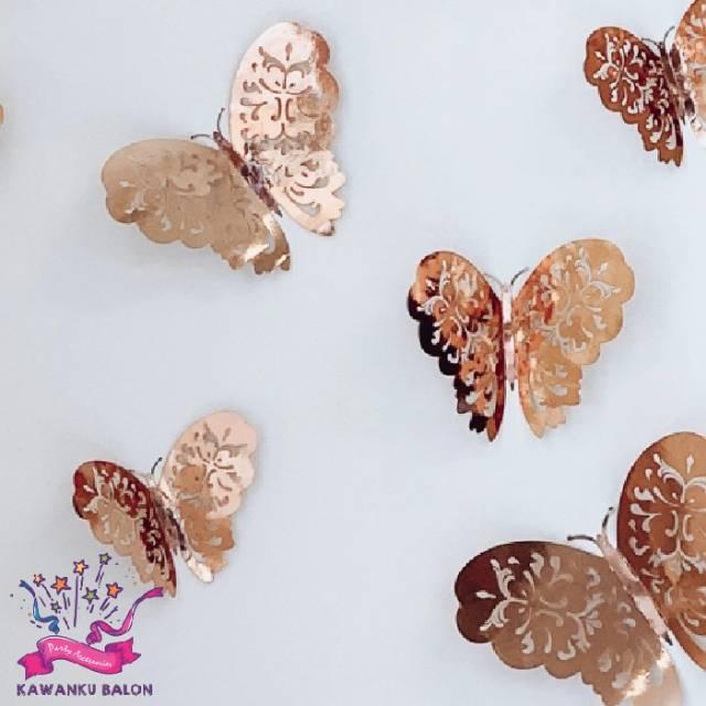TERMURAH 3D Butterfly Dekorasi/Dekorasi Kupu2/Kupu Kupu 3D Dekorasi Dinding