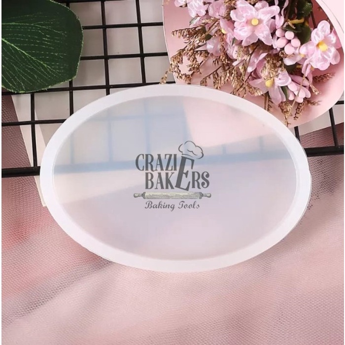 CETAKAN SILIKON TRAY OVAL RESIN EPOXY SILICON MOLD