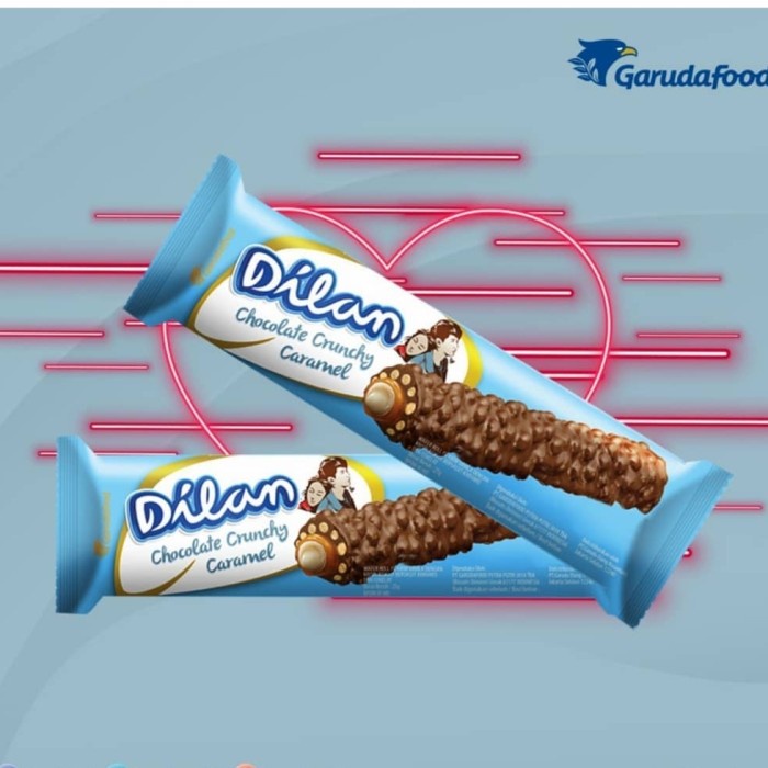 

A ( Berkah ) Dilan Chocolate Crunchy Caramel Wafer Stick Krim Vanila Dilan Chocolate Bar Dilan