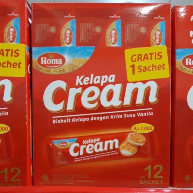 

A Roma Kelapa Cream Perbox Isi 12 Pcs