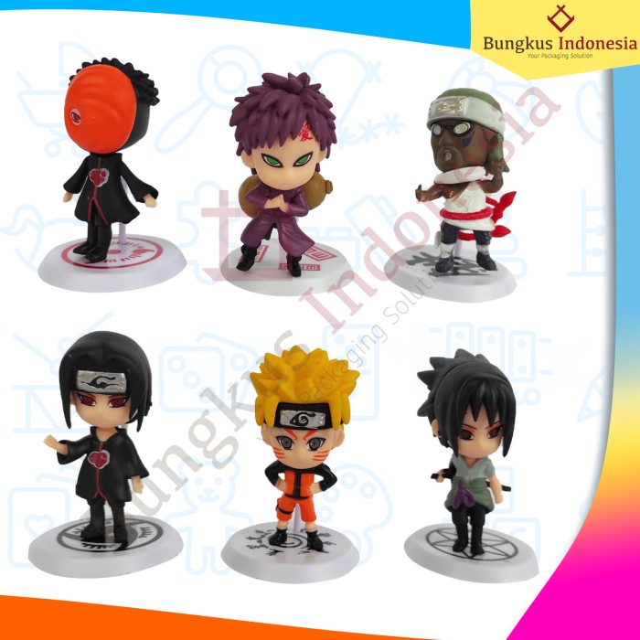 Mainan Action Figure Anime Naruto Set Isi 12 / Figur Naruto