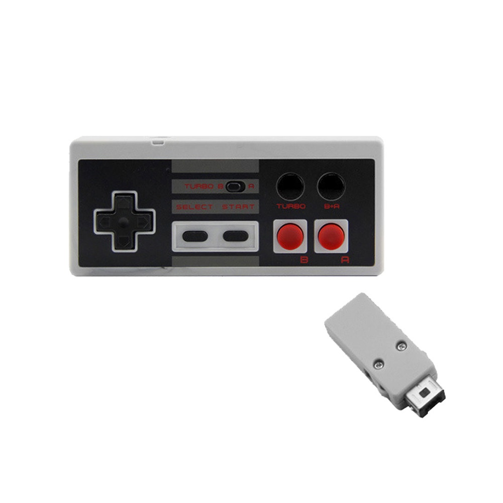 2.4GHz Wireless USB Controller Compatible with SNES Classic Edition Retro Games Gamepad for Handheld