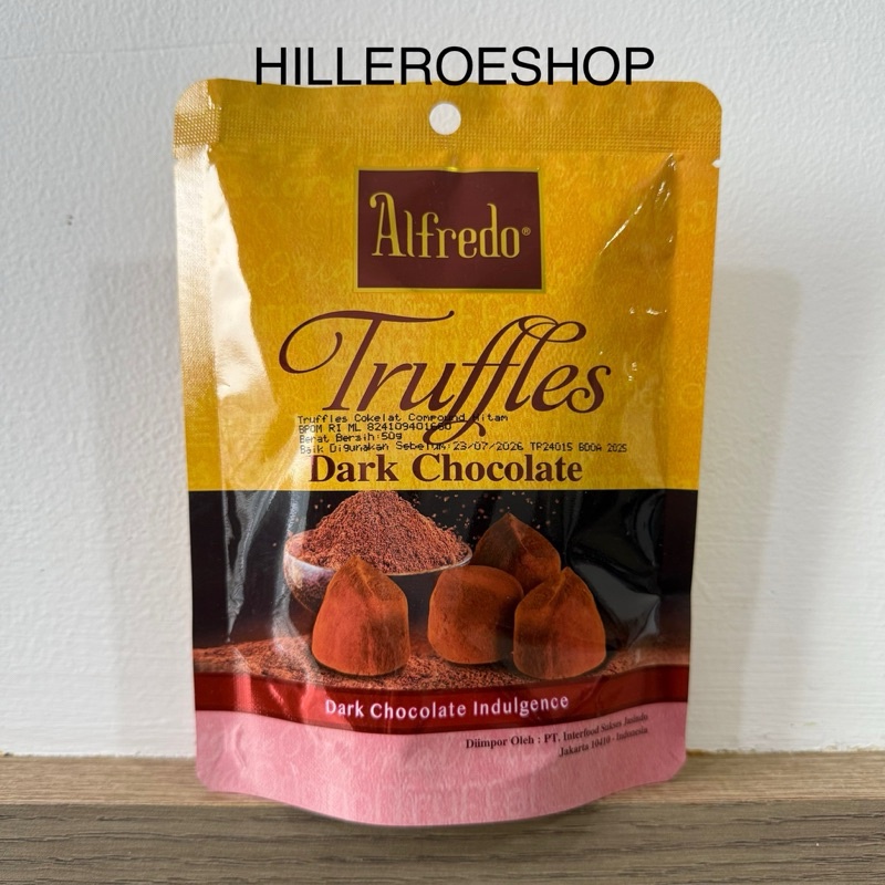 

A Coklat Alfredo 50Gram Truffle Dark Chocolate Indulgence Cokelat Malaysia Import