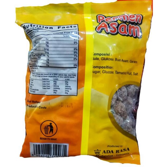

A Permen Asem Jawa Bulat Asam 1 Kg
