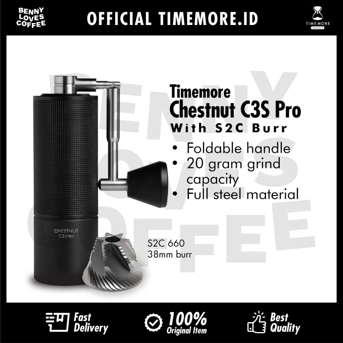 Timemore C3s Pro Grinder Kopi Manual Coffee Hand Grinder C3-S