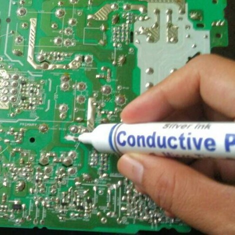 

Parker Silver Conductive Pen / Iron Pen ,Penyambung Jalur Pcb