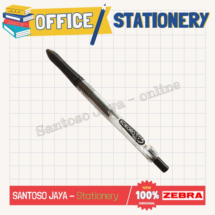 

Parker Bolpen - Pulpen Kokoro - Kokoro Sweet Zebra Gel Pen 0.5 Mm Black 12Pcs