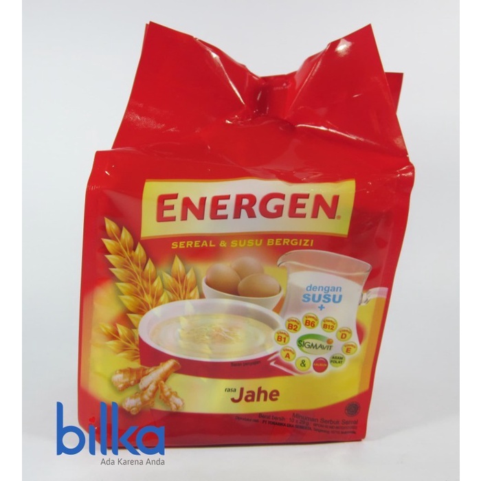 

(TopSeller) ENERGEN SEREAL JAHE BAG 10'S 29g
