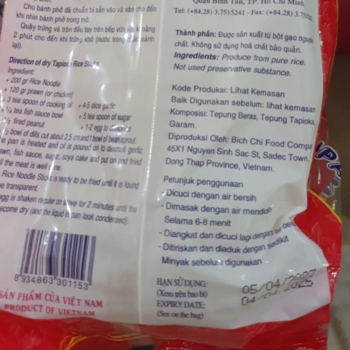 

(TopSeller) Kwetiaw Vietnam, Vina Pho, Vina Rice Noodle, Vina kwetiaw, 400g