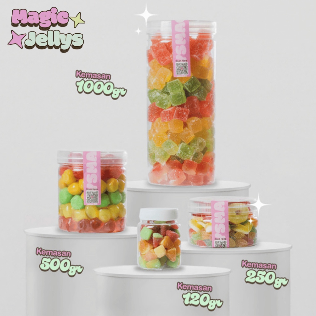 

A [Magicjellys] 1Kilo Permen Yupi Candy Gummy Jelly Viral [Toples] 1 Kg [Mix Gabisa Request][Halal]