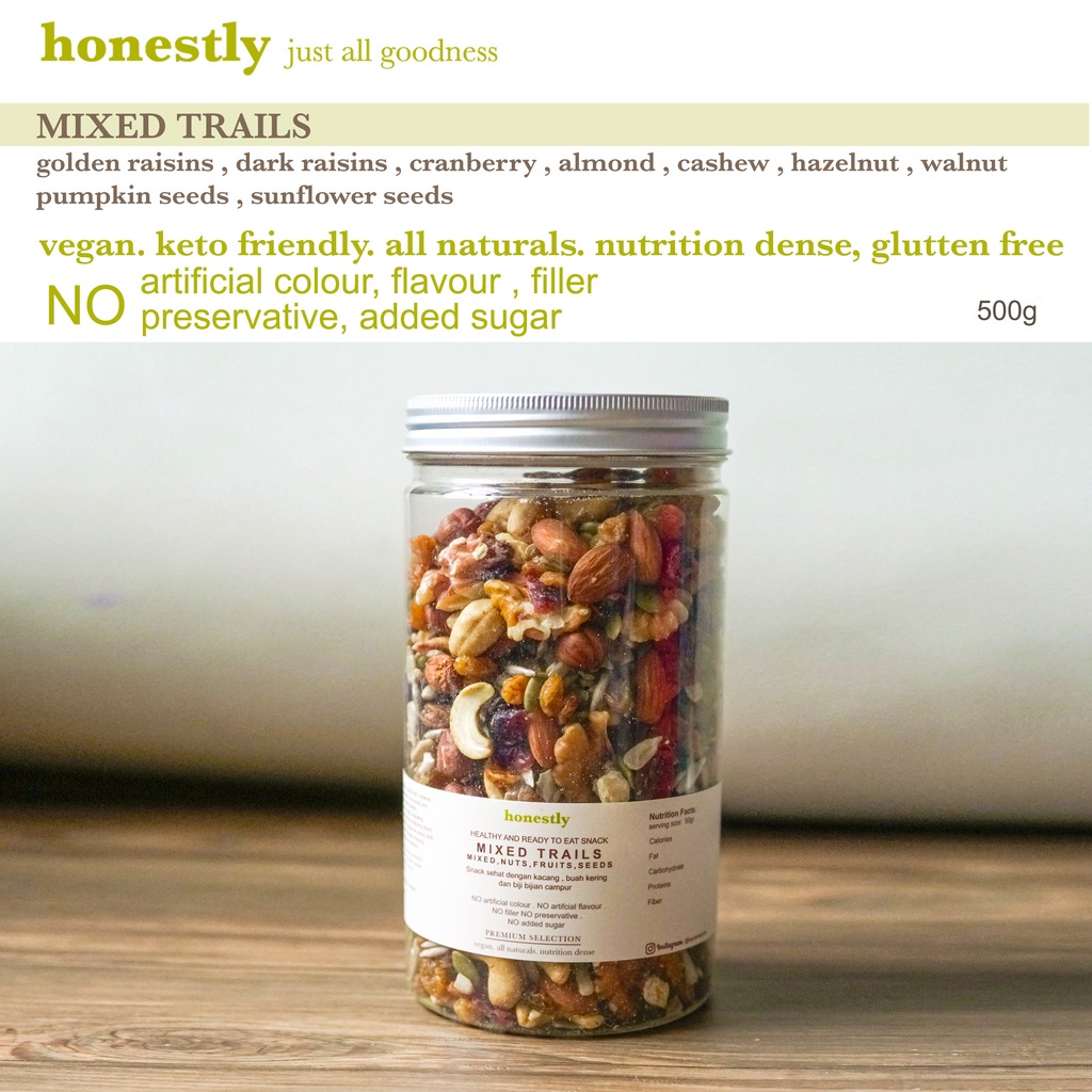 

A Trail Mixed , Mix Roasted Nuts Fruits Seeds , Mix Kacang Bijian Buah