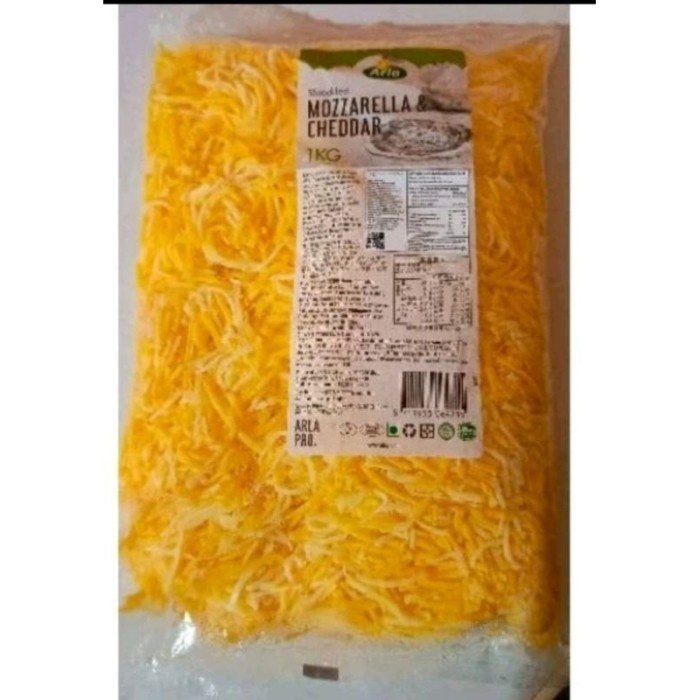 

(TopSeller) arla red cheddar shredded 1kg