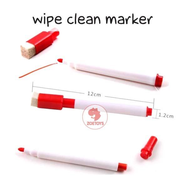

Zoetoys Wipe Clean Marker Liquid Chalk Spidol Wipe Clean Book Papan Tulis Whiteboard Blackboard