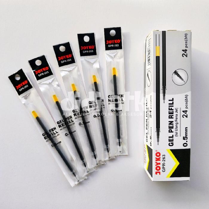 

Isi Ulang Pulpen Jel Joyko Gpr-263 0.5Mm Reffil Gel Pen 1 Pak (Isi 24 Pcs) - Pena Tinta Stationery