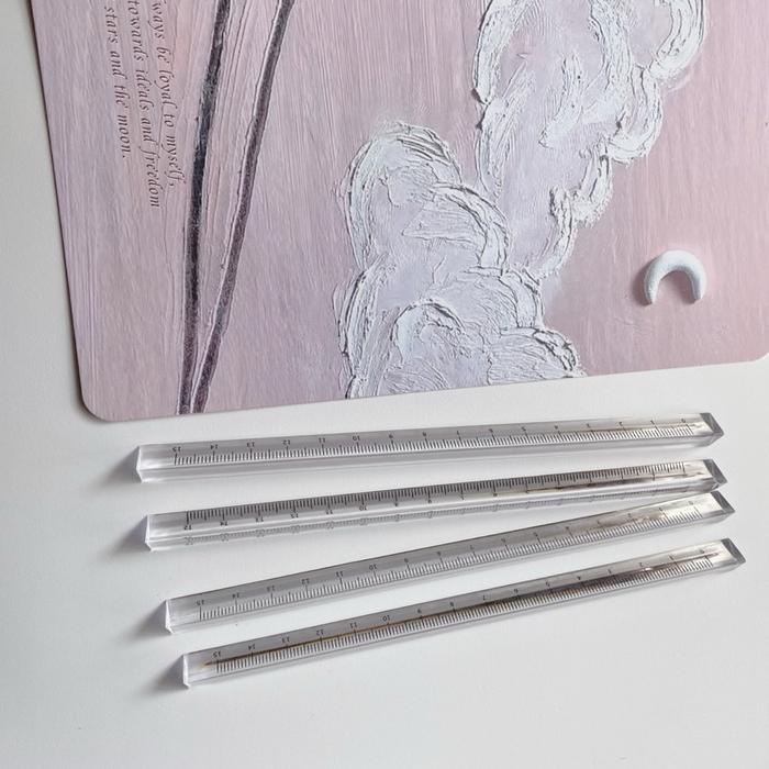 

[Halopolaroid] Penggaris Aesthetic Penggaris White Penggaris Segitiga Penggaris Transparan Penggaris