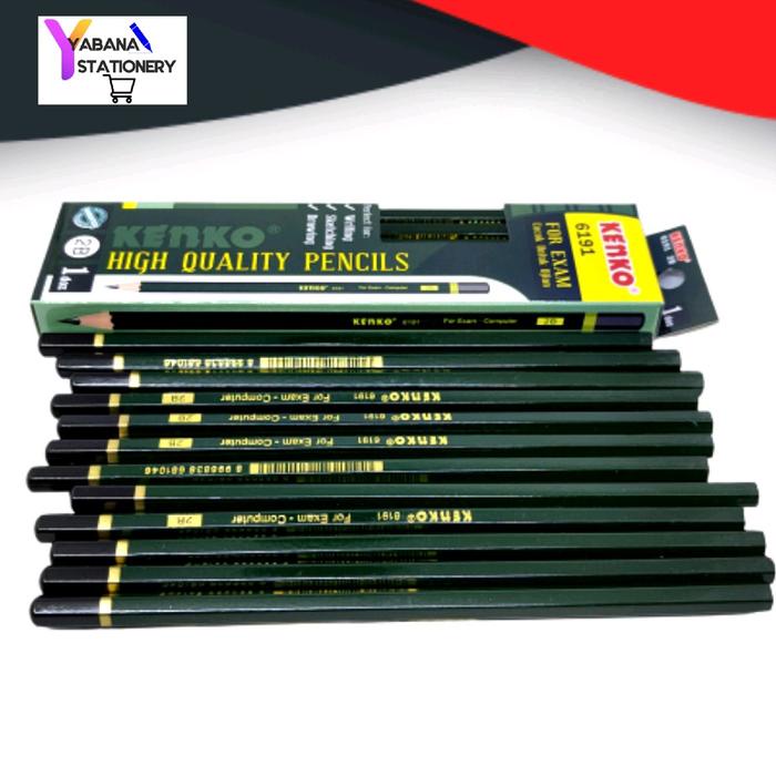 

Pensil 2B Kenko 6191 Pencil For Ekam Isi 12Pcs Stationery