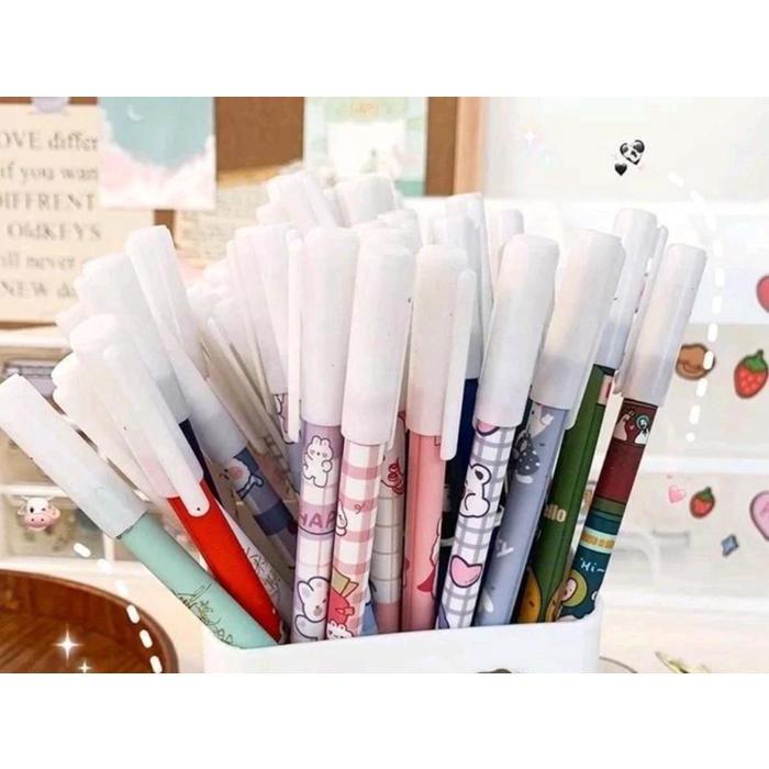 

[Hoggy] Pena Gel Pulpen Bisa Di Hapus - Ballpoint Karakter Erasable Stationery Motif Random
