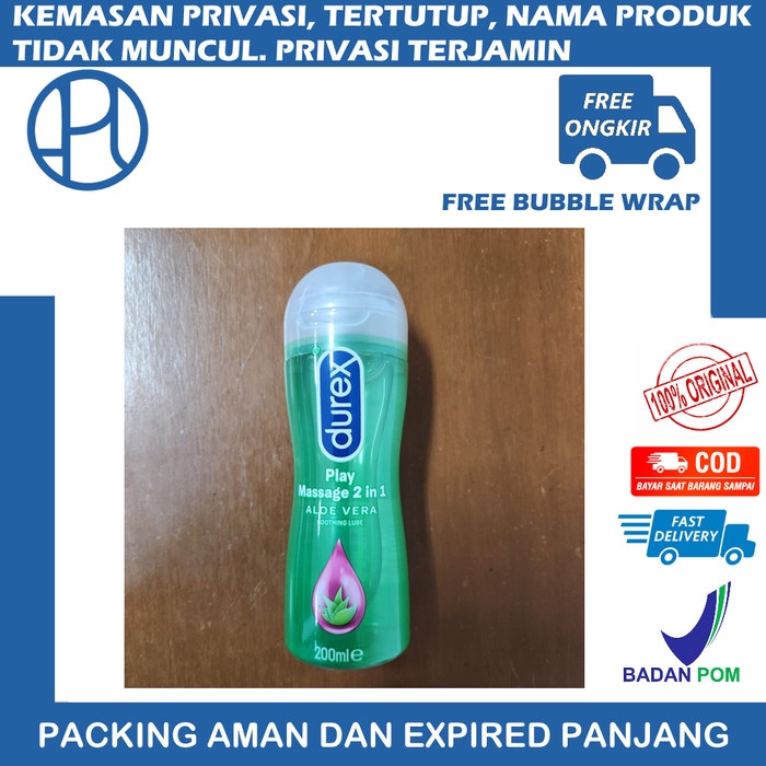 

DUREX PLAY MASSAGE 2 IN 1 ALOE VERA 200ML pelumas