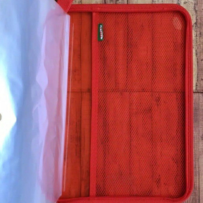 

pintar- Clear Holder Zipper Isi 60 TOPLA / Map Plastik Resleting Folio