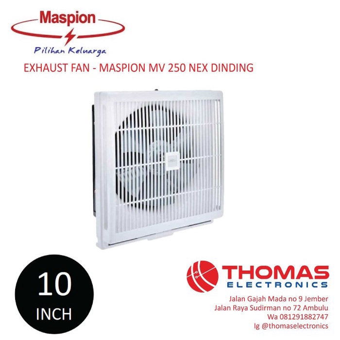 EXHAUST FAN MASPION MV 250 NEX DINDING EXHAUST FAN MASPION 10 INCH